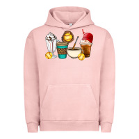 Pigment Salmon Softball coffee cups Urban Hoodie - Artiststas