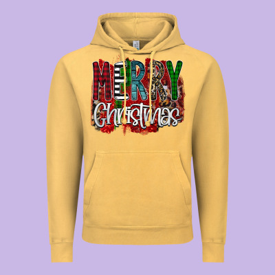 Merry Christmas Buffalo Plaid Leopard Vintage Hoodie Designed By Bettercallsaul