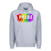 Heather Grey Pride Day Premium Hoodie - FaDigitalArtStudio