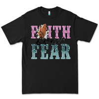 Black faith over fear Premium Tee - NancyCooperArtShop