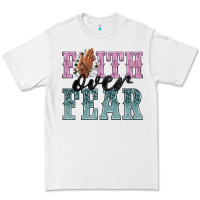 White faith over fear Premium Tee - NancyCooperArtShop
