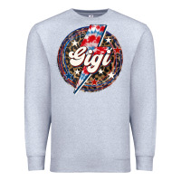 Heather Grey Western Gigi Patriotic 4th of July Premium Sweatshirt - LillyAllenDesigns