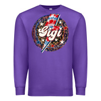 Purple Western Gigi Patriotic 4th of July Premium Sweatshirt - LillyAllenDesigns