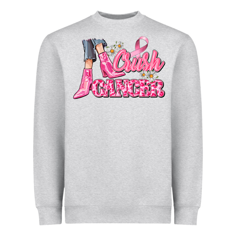 Crush Cancer Heavyweight Sweatshirt by CowGirlArtShop | Teevron