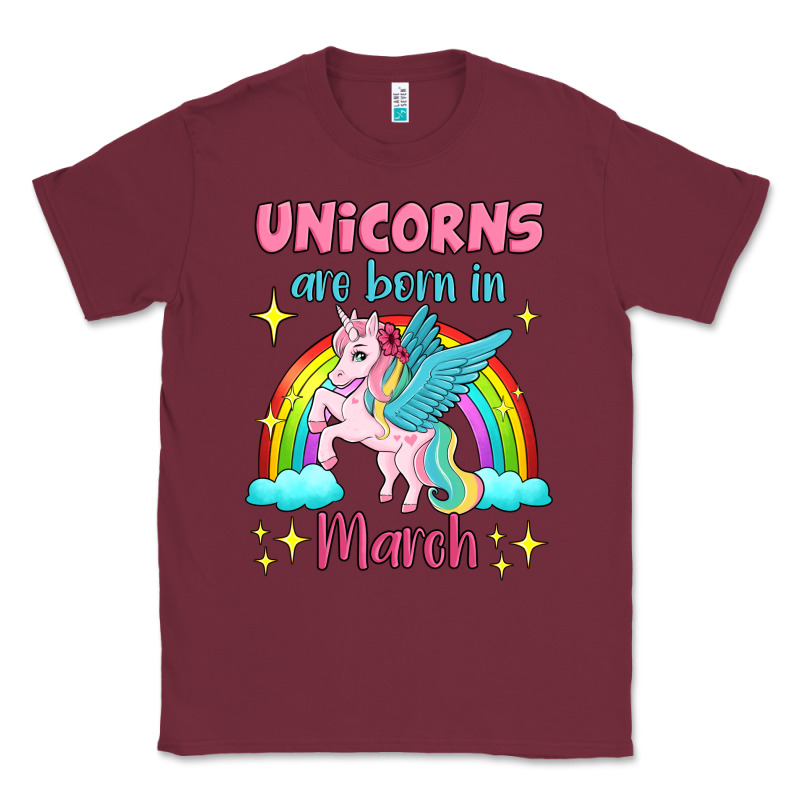 Unicorns Are Born In March Classic Tee by Jasminsmagicworld | Teevron