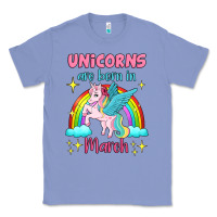 Colony Blue unicorns are born in march Classic Tee - Jasminsmagicworld