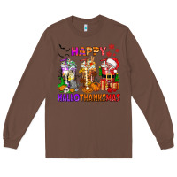 Chestnut happy hallothanksmas coffee cups Long Sleeve Tee - texasbilliewilder