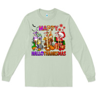 Matcha happy hallothanksmas coffee cups Long Sleeve Tee - texasbilliewilder