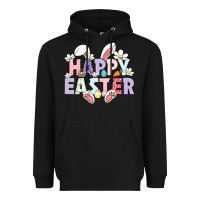 Black happy easter Heavyweight Hoodie - LillyAllenDesigns