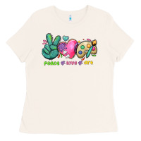 Bone peace love art Ladies Tee - NancyCooperArtShop