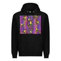 Black mardi gras fleur de lis Premium Hoodie - RanaPortraitStore