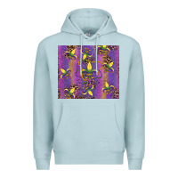 Blue Mist mardi gras fleur de lis Premium Hoodie - RanaPortraitStore