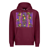Burgundy mardi gras fleur de lis Premium Hoodie - RanaPortraitStore