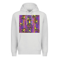 Dove Grey mardi gras fleur de lis Premium Hoodie - RanaPortraitStore