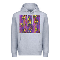 Heather Grey mardi gras fleur de lis Premium Hoodie - RanaPortraitStore