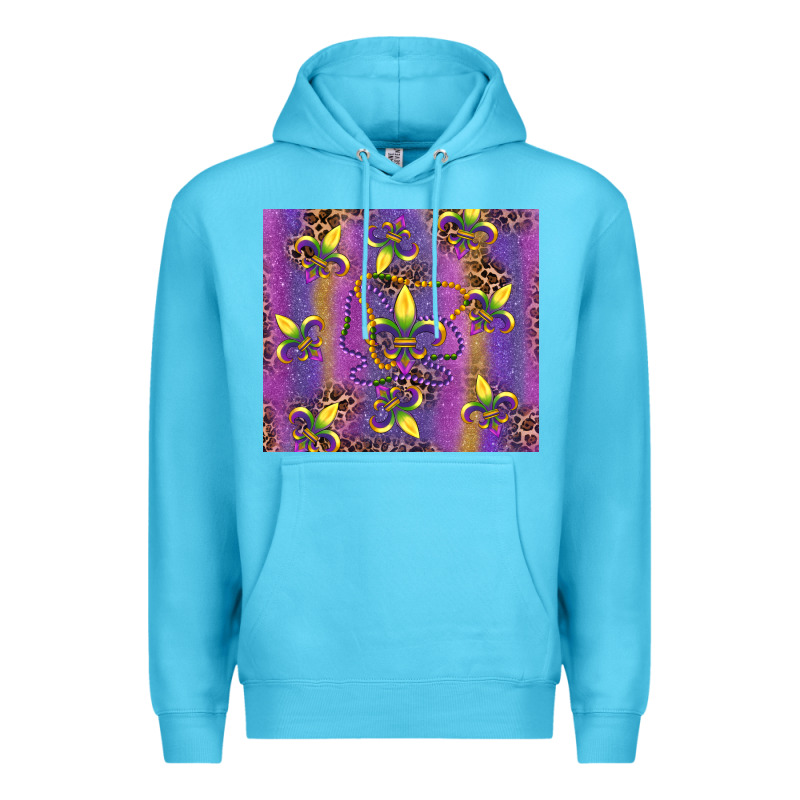 Mardi Gras Fleur De Lis Premium Hoodie by RanaPortraitStore | Teevron