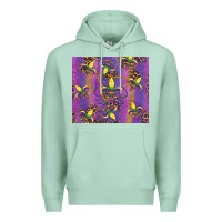 Seafoam mardi gras fleur de lis Premium Hoodie - RanaPortraitStore