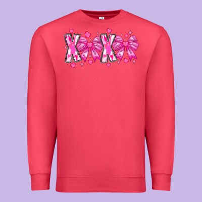 Xoxo Valentines Premium Sweatshirt Designed By Cowhidedigitalart