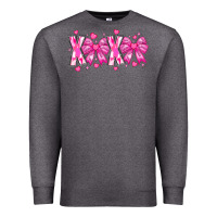 Charcoal Heather XOXO Valentines Premium Sweatshirt - CowhideDigitalArt