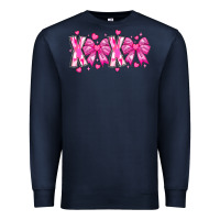 Navy XOXO Valentines Premium Sweatshirt - CowhideDigitalArt