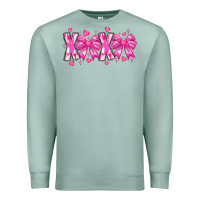 Seafoam XOXO Valentines Premium Sweatshirt - CowhideDigitalArt