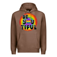 Chestnut Be you tiful pride Premium Hoodie - FaDigitalArtStudio