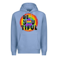 Colony Blue Be you tiful pride Premium Hoodie - FaDigitalArtStudio