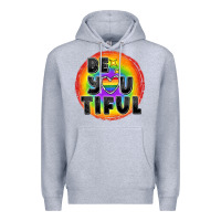 Heather Grey Be you tiful pride Premium Hoodie - FaDigitalArtStudio