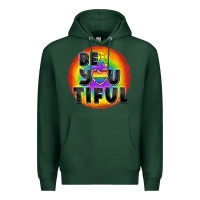 Sports Green Be you tiful pride Premium Hoodie - FaDigitalArtStudio
