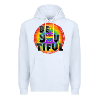 White Be you tiful pride Premium Hoodie - FaDigitalArtStudio