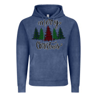 Vintage Denim Merry Christmas Trees Vintage Hoodie - Bettercallsaul
