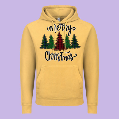 Merry Christmas Trees Vintage Hoodie Designed By Bettercallsaul