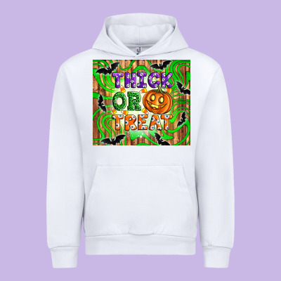 Thick Or Treat Tumbler Urban Hoodie Designed By Artiststas