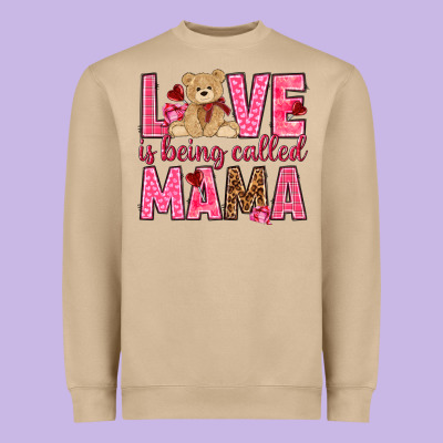 Love Is Being Called Mama Valentine's Day Heavyweight Sweatshirt Designed By Howdyjamesfarm