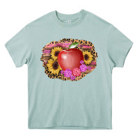 Arona apple sunflower back to school background Heavy Core Tee - AdoDesignShop