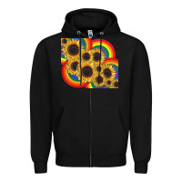 Black Pride sunflower tumbler Zipper Hoodie - FaDigitalArtStudio