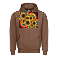 Chestnut Pride sunflower tumbler Zipper Hoodie - FaDigitalArtStudio