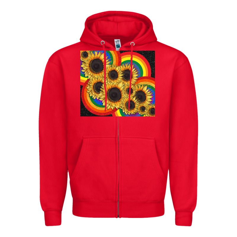 Pride Sunflower Tumbler Zipper Hoodie by FaDigitalArtStudio | Teevron