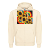 Sandshell Pride sunflower tumbler Zipper Hoodie - FaDigitalArtStudio