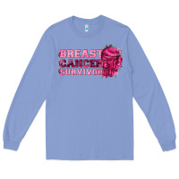 Colony Blue Breast Cancer Survivor Long Sleeve Tee - texasbilliewilder