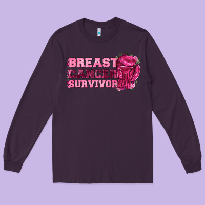 Breast Cancer Survivor Long Sleeve Tee Designed By Texasbilliewilder