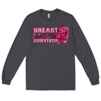 Smoke Breast Cancer Survivor Long Sleeve Tee - texasbilliewilder