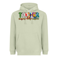 Matcha Teacher Cryons Kids Caffeine Heavyweight Hoodie - CowhideDigitalArt