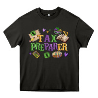 Asphalt tax preparer Heavy Core Tee - MaliasSmallBusiness