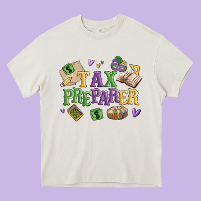 Tax Preparer Heavy Core Tee Designed By Maliassmallbusiness