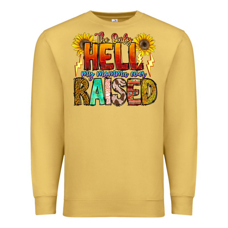 The Only Hell My Momma Ever Premium Sweatshirt by CowhideDigitalArt | Teevron
