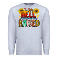 Heather Grey The Only Hell My Momma Ever Premium Sweatshirt - CowhideDigitalArt