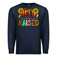 Navy The Only Hell My Momma Ever Premium Sweatshirt - CowhideDigitalArt