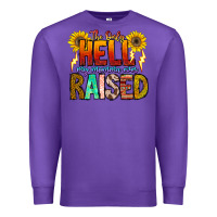 Purple The Only Hell My Momma Ever Premium Sweatshirt - CowhideDigitalArt
