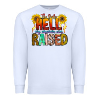 White The Only Hell My Momma Ever Premium Sweatshirt - CowhideDigitalArt